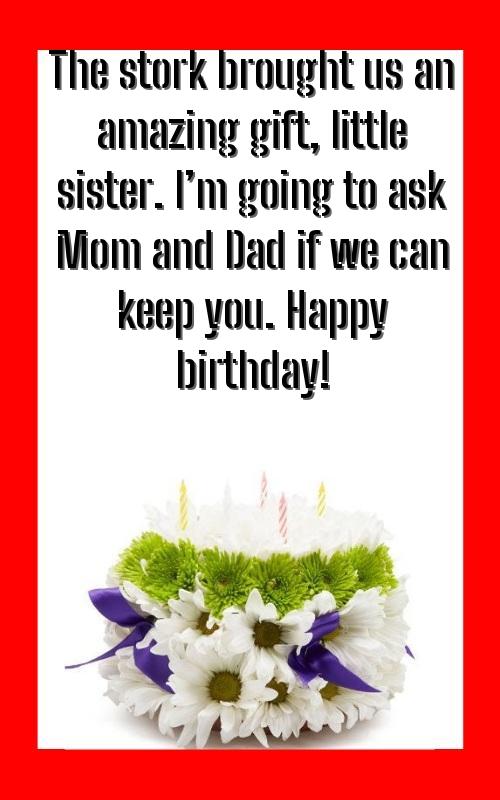 cool birthday wishes for sister